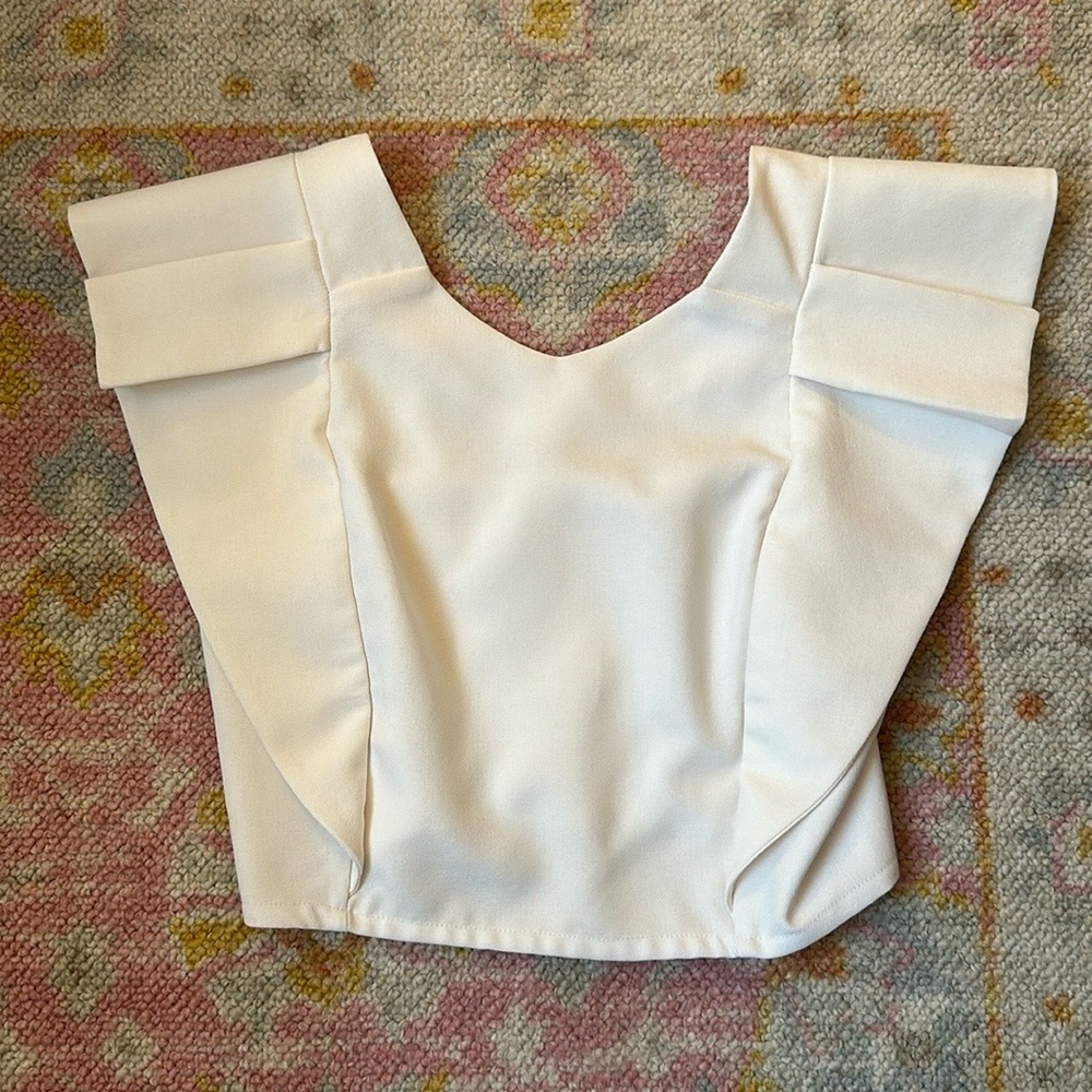 NWOT Koch Cecilia Cream Top